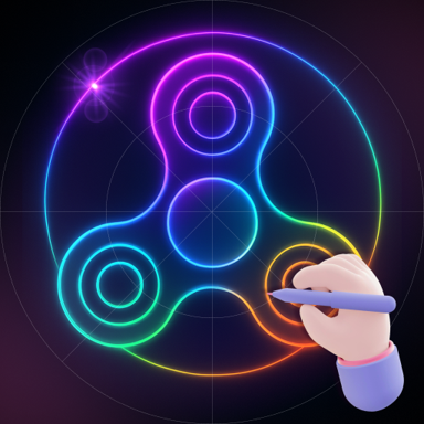 Magic Finger Glow Spinner Art icon
